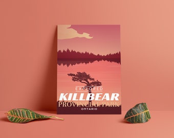 Killbear Provincial Park 'Explored' Poster - Park Posters - Home Decor - Canada Park - Interior Design - Wall Art - Victoria Day