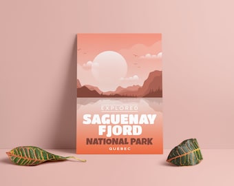 Fjord Saguenay National Park 'Explored' Poster - Park Poster - Home Decor - Canada National Parks - SEPAQ - Wall Art - Mother's Day