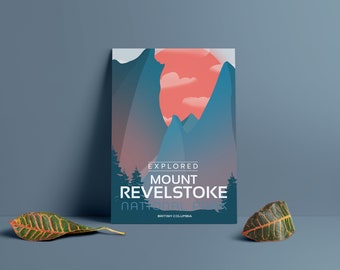 Mount Revelstoke National Park 'Explored' Poster - Park Posters - Home Decor - Canada Park - Gift - Wall Art - Mother's Day