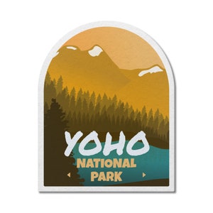 Yoho National Park of Canada waterdichte vinylsticker, laptopstickers, aangepaste stickers, camping, stickerspakket, Vaderdag