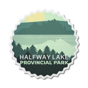 Halfway Lake Ontario Provincial Park waterdichte vinylsticker, laptopstickers, aangepaste stickers, stickerspakket, Vaderdag