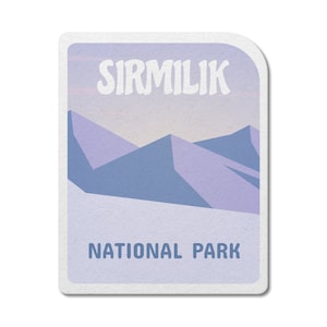 Sirmilik National Park of Canada Wasserdichter Vinyl Aufkleber, Laptop Aufkleber, Benutzerdefinierte Aufkleber, Camping, Aufkleber, Vatertag