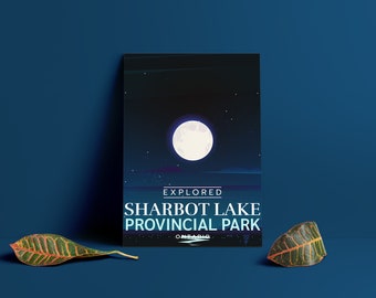 Sharbot Lake Provincial Park 'Explored' Poster - Park Posters - Home Decor - Canada Park - Interior Design - Wall Art - Victoria Day