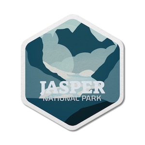 Jasper National Park of Canada waterdichte vinylsticker, laptopstickers, aangepaste stickers, camping, stickerspakket, Vaderdag