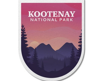 Kootenay National Park of Canada Waterproof Vinyl Sticker