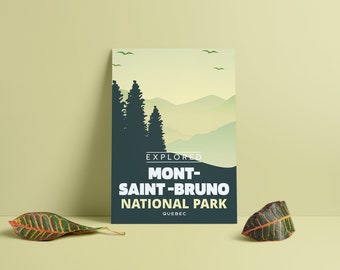 Mont-Saint-Bruno National Park 'Explored' Poster - Park Posters - Home Decor - Canada Park - Gift - Wall Art - Mother's Day