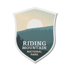 Riding Mountain National Park of Canada waterdichte vinylsticker, laptopstickers, aangepaste stickers, stickerspakket, Vaderdag