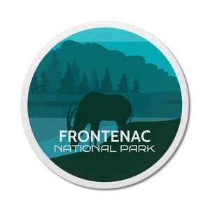 Frontenac Quebec National Park waterdichte vinylsticker, laptopstickers, aangepaste stickers, camping, stickerspakket, Vaderdag