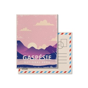 Gaspesie Quebec National Park Pocztówka, Vintage, Pocztówki, Parki Narodowe, Parki Kanady, Prezent, Urodziny, Dzień Ojca