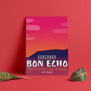 Bon Echo Provincial Park 'Explored' Poster - Park Posters - Home Decor - Canada Park - Interior Design - Wall Art - Mother's Day