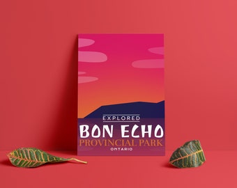 Bon Echo Provincial Park 'Explored' Poster - Park Posters - Home Decor - Canada Park - Interior Design - Wall Art - Victoria Day