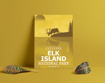 Elk Island National Park 'Explored' Poster - Park Posters - Home Decor - Canada Park - Gift - Wall Art - Mother's Day