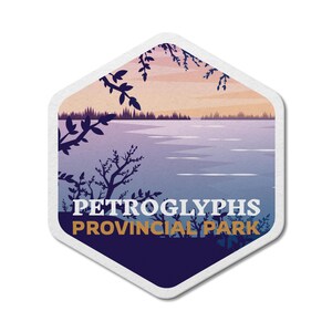 Rotstekeningen Ontario Provincial Park waterdichte vinylsticker, laptopstickers, aangepaste stickers, camping, stickerspakket, Vaderdag