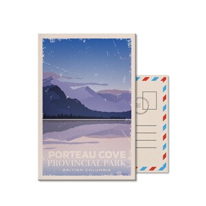 Porteau Cove British Columbia Provincial Park Postkarte, Vintage, Postkarten, Nationalparks, Kanada Parks, Geschenk, Geburtstag, Vatertag