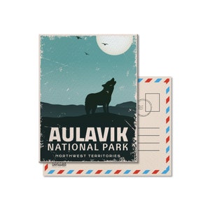Aulavik National Park of Canada Postcard, Vintage, Postcards, National Parks, Canada Parks, Gift, Birthday, Fathers Day