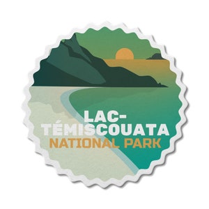 Lac-Témiscouata Quebec National Park Wasserdichter Vinyl Aufkleber, Laptop Aufkleber, Benutzerdefinierte Aufkleber, Aufkleberpaket, Vatertag