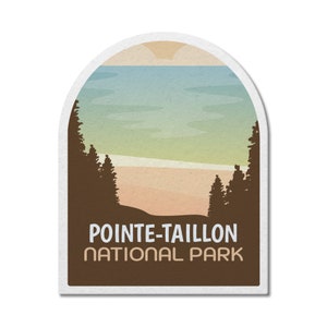 Pointe-Taillon Quebec National Park Wasserdichter Vinyl Aufkleber, Laptop Aufkleber, Benutzerdefinierte Aufkleber, Camping, Aufkleber, Vatertag