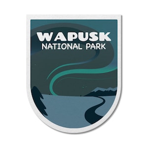Wapusk National Park of Canada Wasserdichter Vinyl Aufkleber, Laptop Aufkleber, Benutzerdefinierte Aufkleber, Camping, Stickers Pack, Vatertag