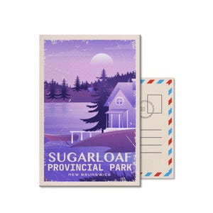 Sugarloaf New Brunswick Provincial Park Postkarte, Vintage, Postkarten, Nationalparks, Kanada Parks, Geschenk, Geburtstag, Vatertag