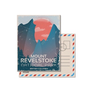 Carte postale du parc national du Canada du Mont-Revelstoke, vintage, cartes postales, parcs nationaux, Parcs Canada, cadeau, anniversaire, fête des pères