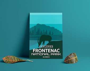 Poster « Explored » du parc national Frontenac - Posters du parc - Décoration d'intérieur - Parc du Canada - SEPAQ - Cadeau - Art mural - Fête des Mères