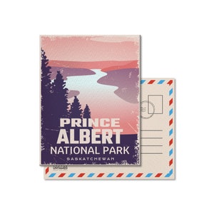 Carte postale du parc national du Canada de Prince Albert, vintage, cartes postales, parcs nationaux, parcs du Canada, cadeau, anniversaire, fête du Canada