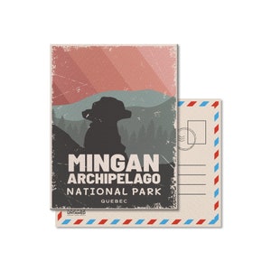 Mingan Archipelago National Park of Canada Postcard, Vintage, Postcards, National Parks, Canada Parks, Gift, Birthday, Valentines Day