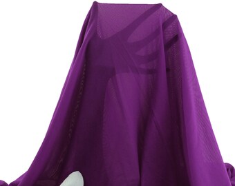 Stretch Sheer Mesh Fabric purple 4 Way Stretch/per Yard - Etsy