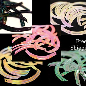 3&quot; Iridescent Sickle Paillette Sequins - FREE SHIPPING