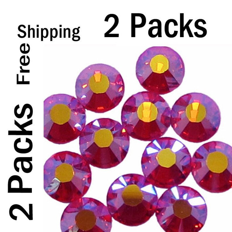 10 Gross Each 2 Packs ss20 Light Siam AB Hot Fix DMC Rhinestones FREE Shipping