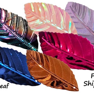 2" Leaf Paillette Sequins, 200 Pieces, One Hole