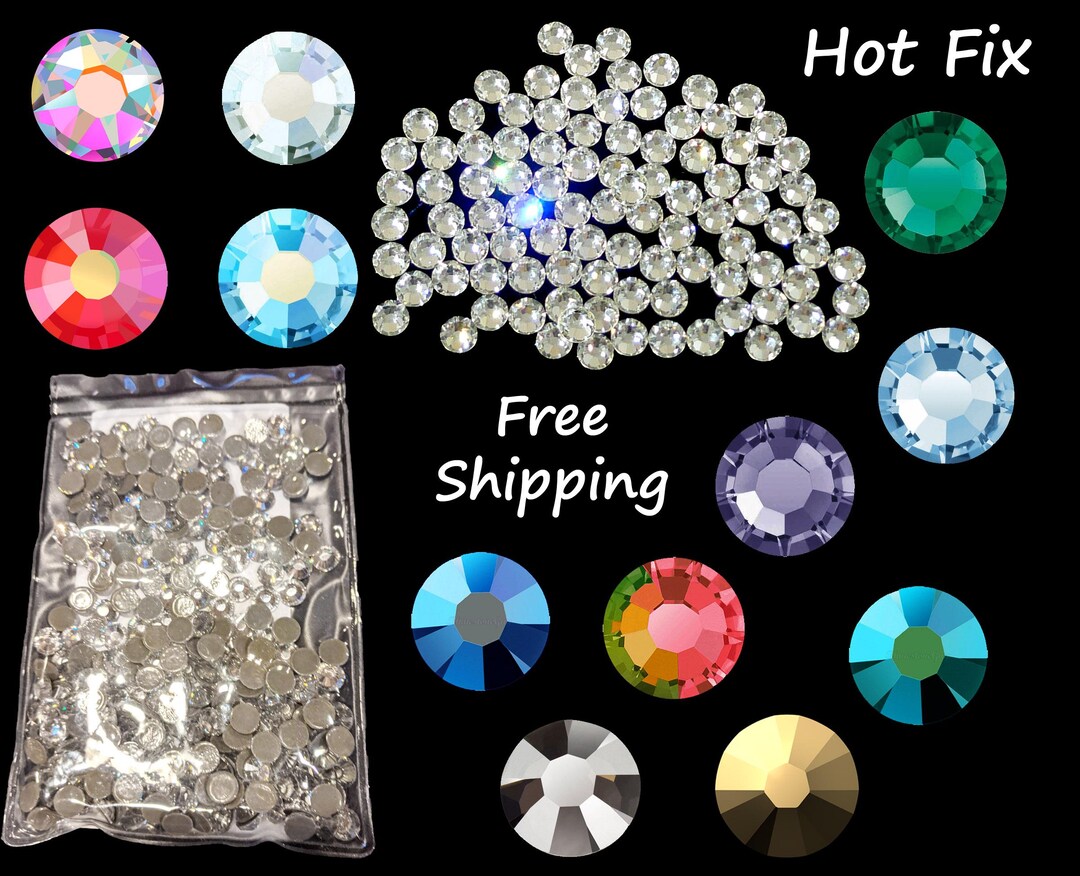 Hot Fix Crystal Rhinestones, Iron On, Ss16, Ss20, Ss30 - Etsy