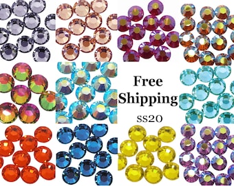 SS20 Hot Fix Crystal Rhinestones - 2 Packs, 2880 Pieces
