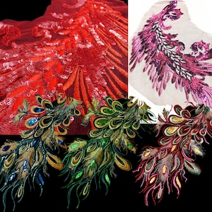 Embroidered Sequin  Appliques - FREE SHIPPING