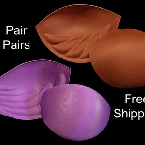 1-5 Pairs of Contour Sew-In Push-Up Bra Cups - FREE SHIPPING