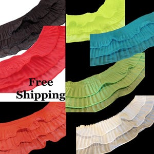 Pleated Chiffon Trim - FREE SHIPPING