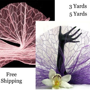 Leaf Netting Fabric - 3y, 5y - FREE SHIPPING