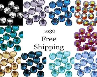 SS30 Hot Fix Crystal Rhinestones - 2 Gross (288 Pieces)