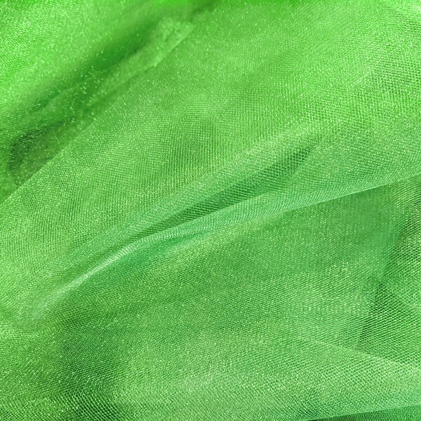 Glimmer Tulle - 54-inches Wide Lime By the Bolt main image 0