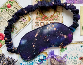 Shooting Stars Galaxy Silk Sleep Mask