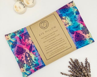 Weighted Eye Pillow - Organic flaxseed and lavender- Chakra print