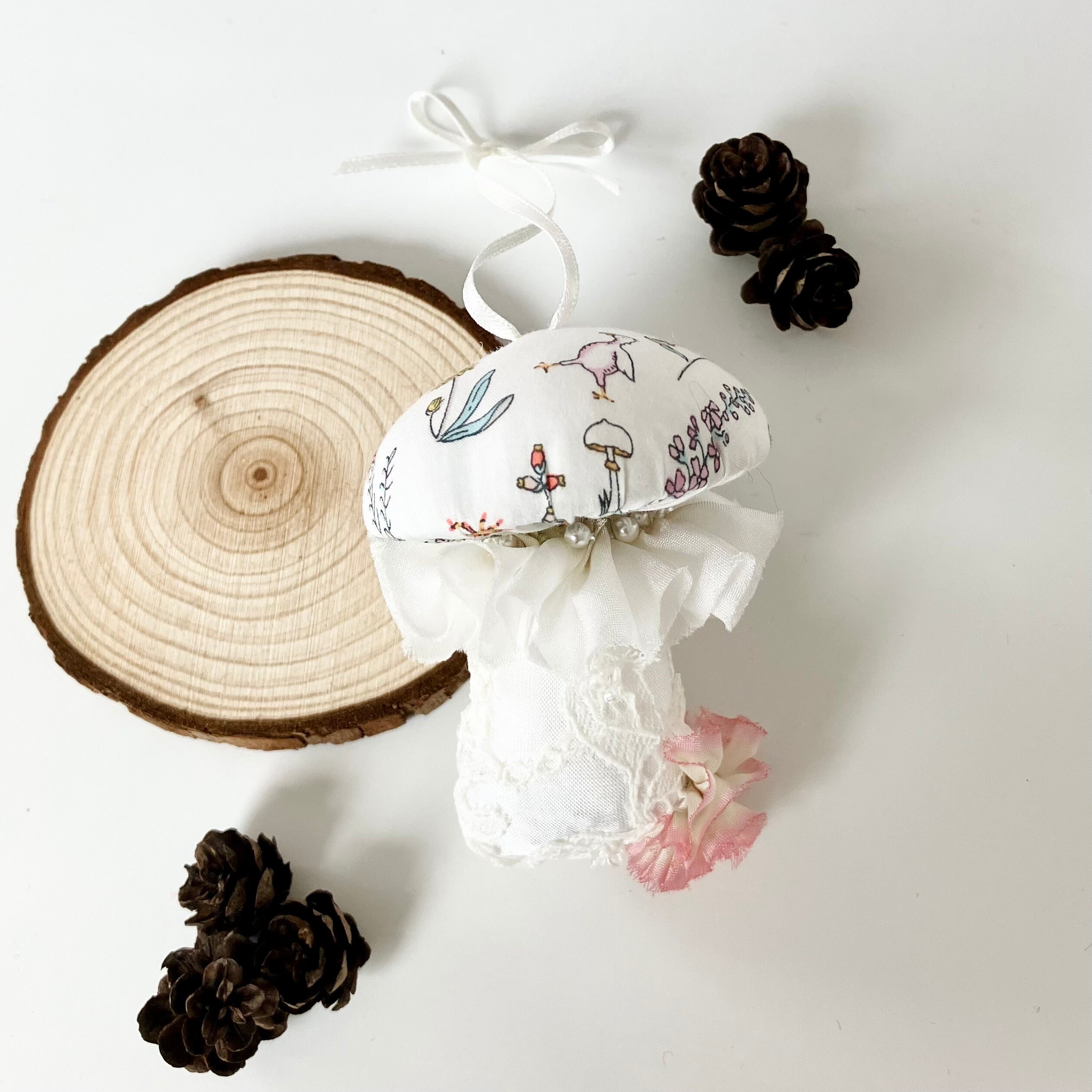 Liberty Toadstool hanging mushroom decoration ~ Theo Print