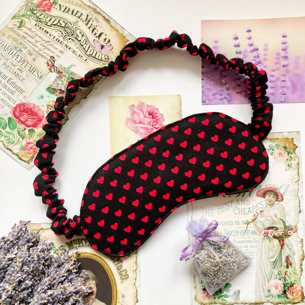 Heart Sleep Mask Etsy