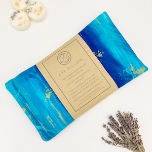 Aromatherapy Eye Pillow – Weighted, Lavender and Flaxseed | For Yoga, Meditation & Relaxation