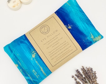 Aromatherapy Eye Pillow – Weighted, Lavender and Flaxseed | For Yoga, Meditation & Relaxation