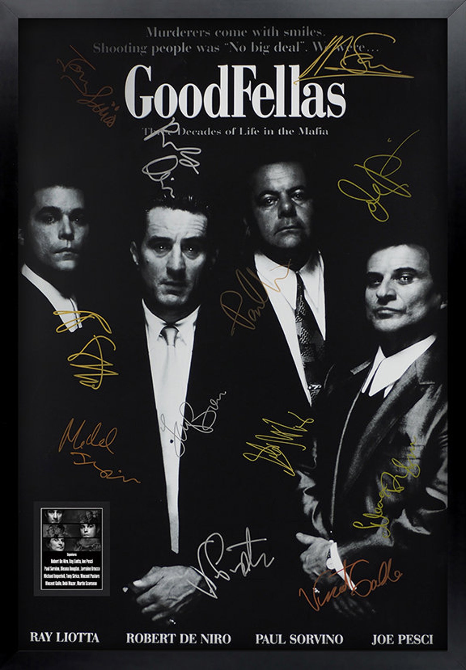 Goodfellas Signed Movie Poster Framed and Ready to Hang Etsy