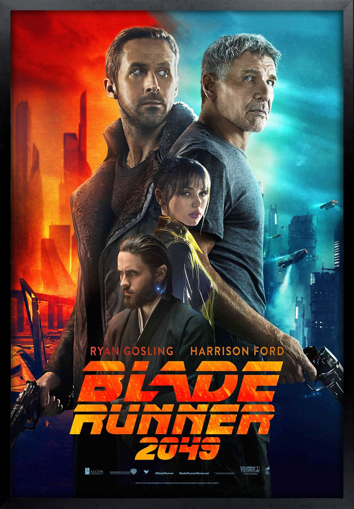 Blade Runner 2049 Movie Poster Framed and Ready to Hang. - Etsy