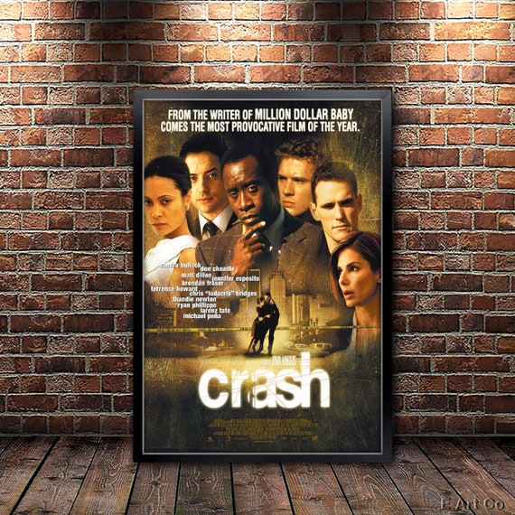 Crash Movie Poster Framed and Ready to Hang. 