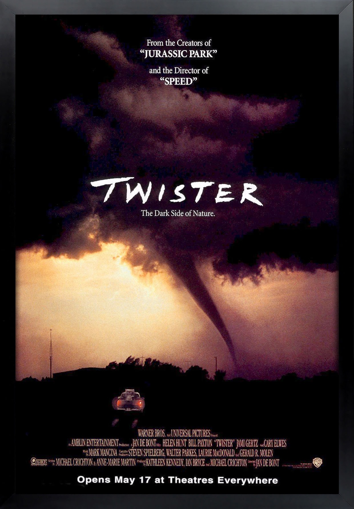 Twister Full Size Movie Poster Framed and Ready to Hang. Etsy