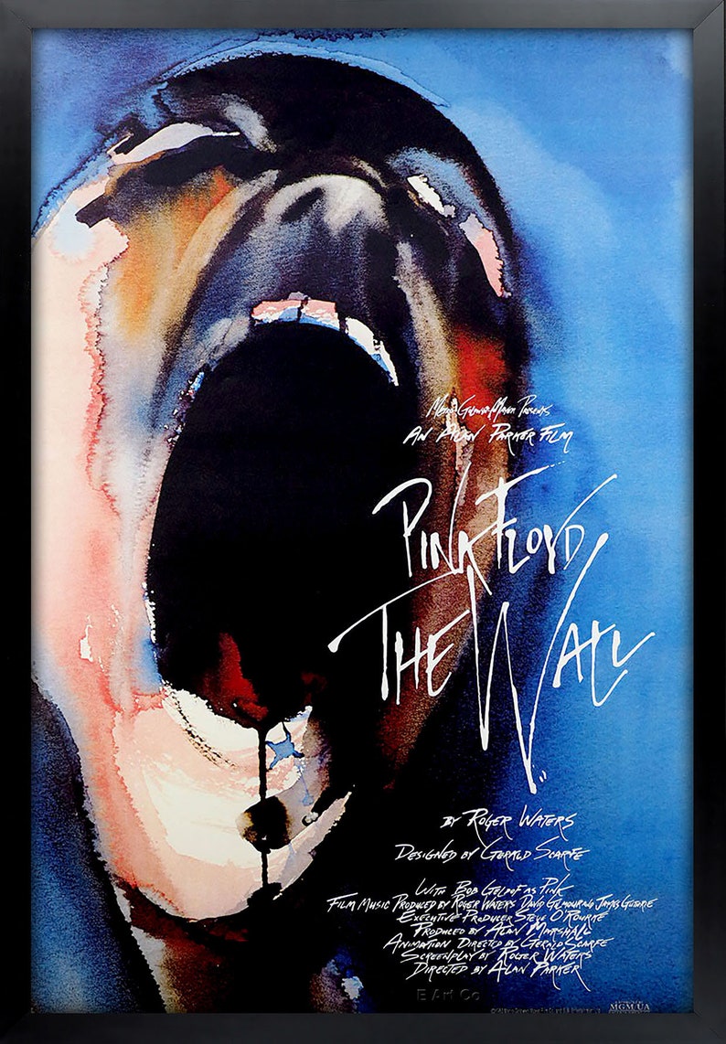 Pink Floyd the Wall Movie Poster Framed and Ready to Hang. Etsy